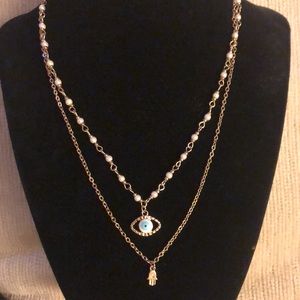 Double stranded necklace